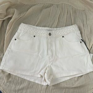 Forever 21 White Denim Shorts